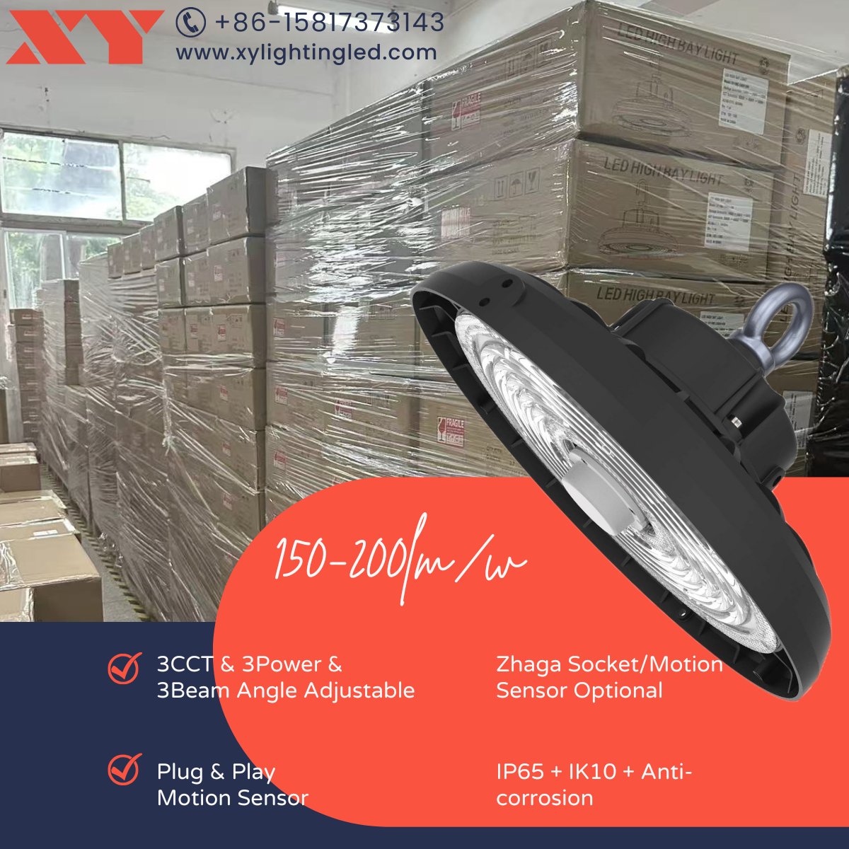 xylightingled's tweet image. 🚚 Shipment Ready: 1500 sets of High Bay LED lights prepared for delivery to Europe and Latin America. Each unit tested for brightness, IP rating, and power efficiency.
#Highbaylights #3power3CCT3BeamangleAdjustable
#factorydirect