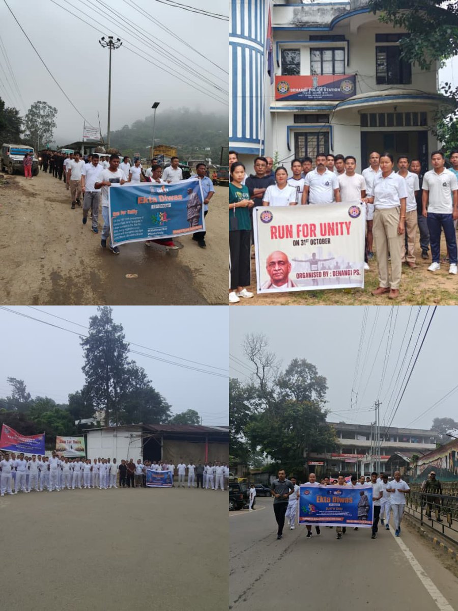 DimahasaoPolice's tweet image. Dima Hasao Police organised Unity Run across the district to celebrate Rashtriya Ekta Diwas 2025 and mark the 150th birth anniversary of Sardar Vallabhbhai Patel, the Iron Man of India. @assampolice @HardiSpeaks @DimaDipr  @EktaDiwasBharat  @RunForUnity