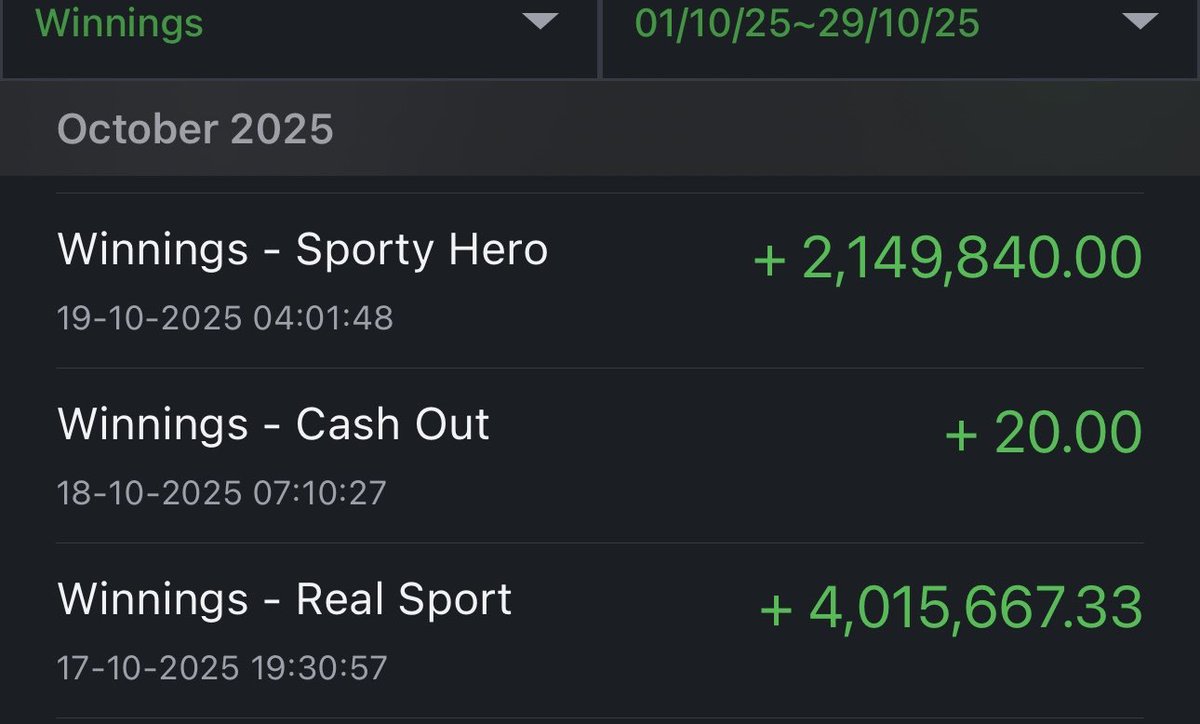 dmajekal1's tweet image. Some of my wins this month.
November be good to me. 🤲🏽
Verified accounts🔹follow and reply for a follow back.