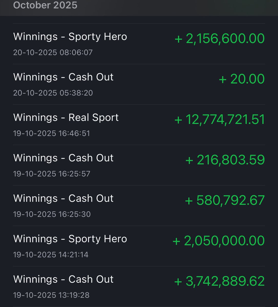 dmajekal1's tweet image. Some of my wins this month.
November be good to me. 🤲🏽
Verified accounts🔹follow and reply for a follow back.