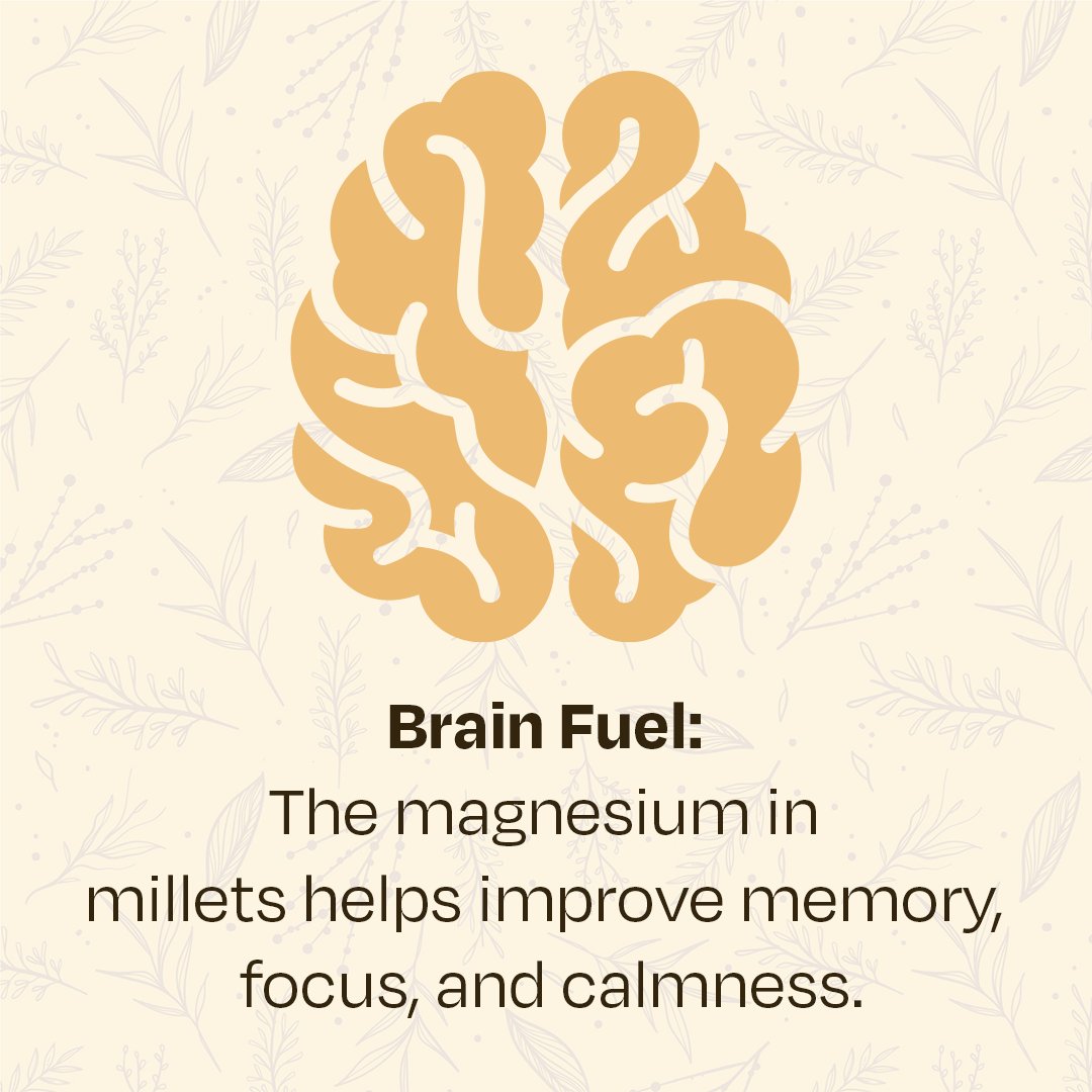 Kiru_Millet's tweet photo. Need a little help staying focused through the day? 👀

Your brain might just be craving some millet magic. Small grains, big benefits. 🌾

#MilletNutrition #MindfulEating #BrainHealth #SustainableSnacking #KiruMillet https://t.co/yMXdZawKwm