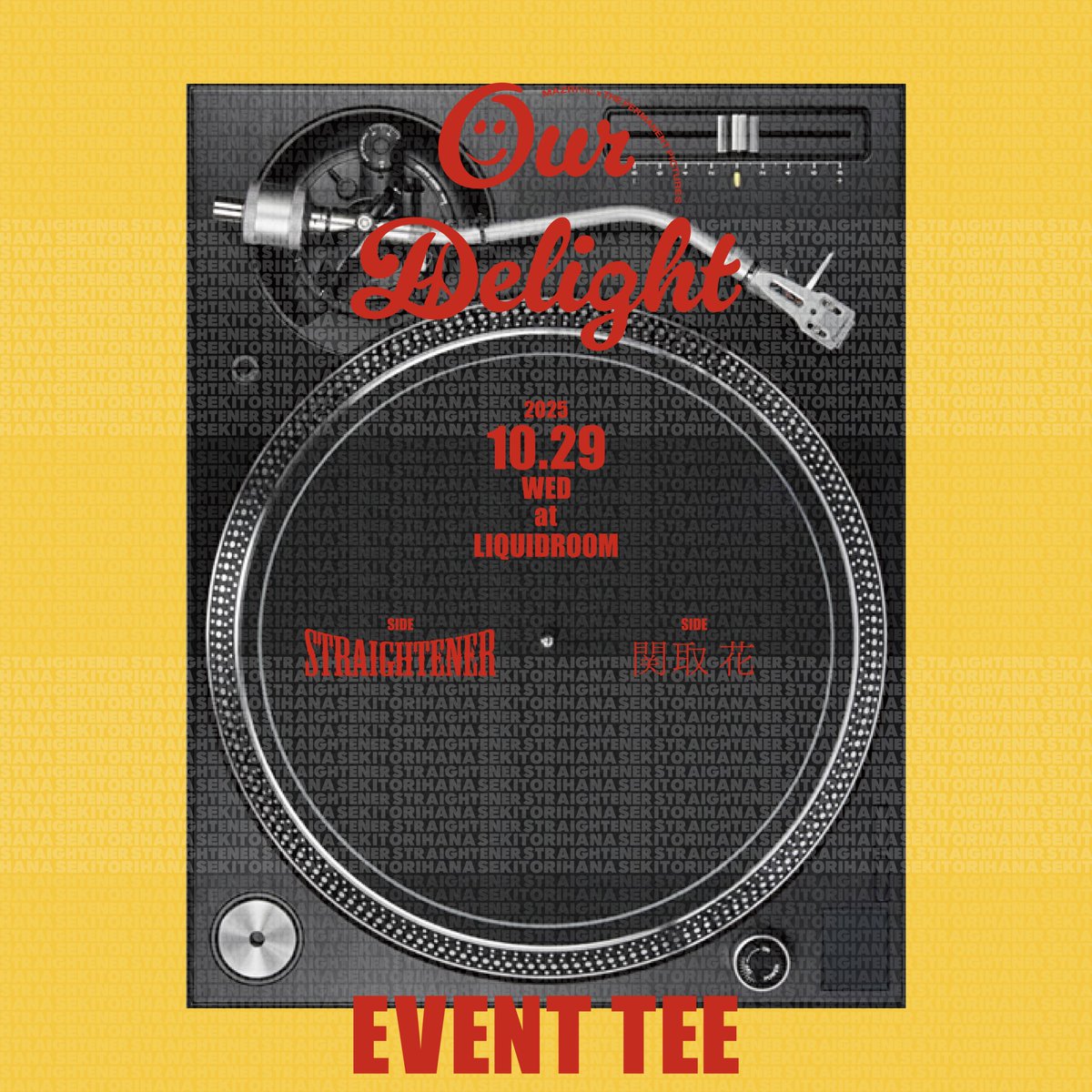 THEPERMANENTPI1's tweet photo. 「Our Delight」の開催を記念して製作したイベントTシャツ。
只今よりTHE PERMANENT PICTURES SHOPで販売いたします。
https://t.co/IiK5zPEnnf
販売価格:¥4,000(税込み)
カラー:BLACK、WHITE
SIZE:S.M.L.XL展開
#Ourdelight #ストレイテナー #関取花 https://t.co/PtdeLXH7V9