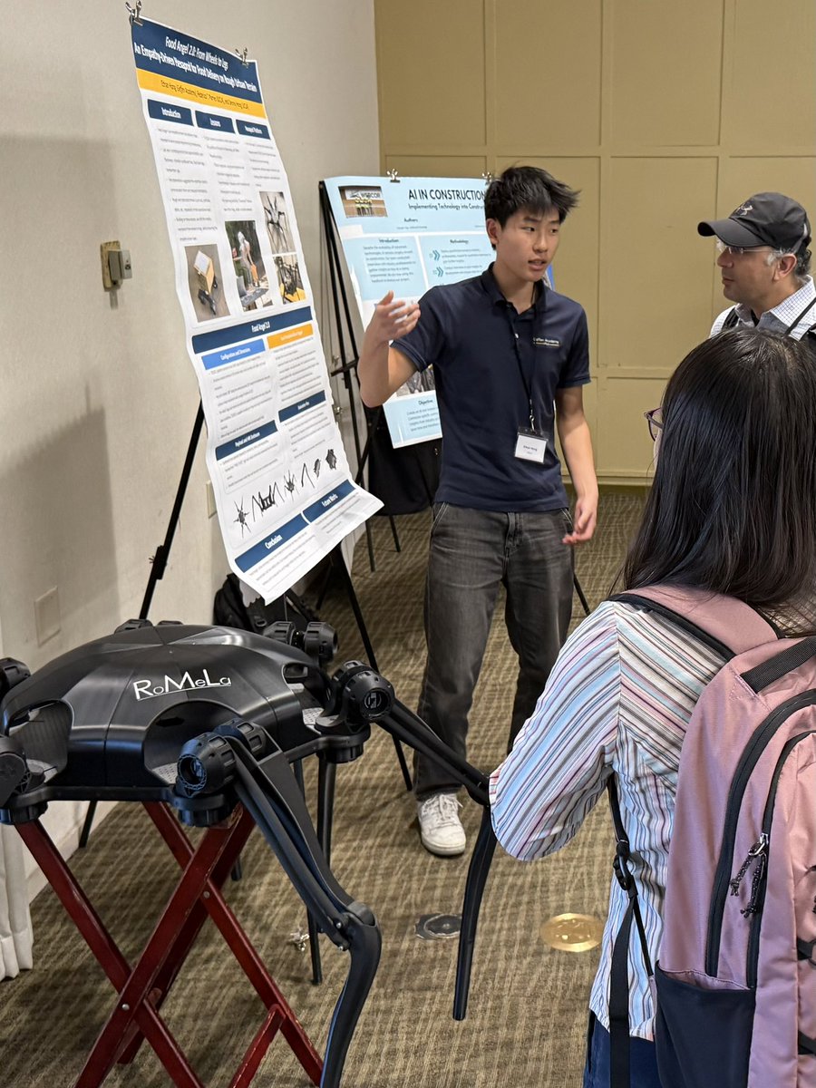 DennisHongRobot's tweet image. I present at the keynote session,
Ethan presents at the poster session.
Proud of you, my son! 😍

Southern California AI and Robotics Symposium 2025

#SCAIR2025