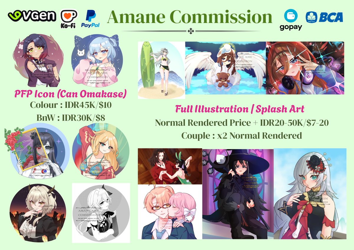 usamane_'s tweet image. 🔁 + 💚 + 🔖 highly appreciated!🐇

🥕Urgent Commission is Open!🐇

I offering you guys many of my services catalogue𐔌՞꜆. ̫.꜀՞𐦯💚 I need to pay my rent bill of $170 included survive for this month🐰

You can DM me for discussion and more info : usamane.carrd.co