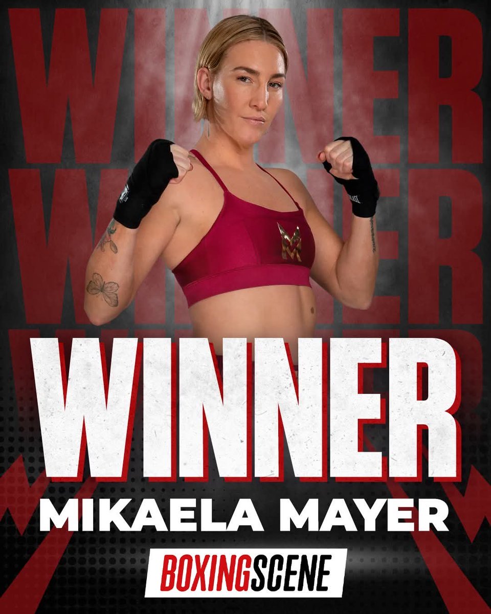 SkateSearcher's tweet image. 3x Division 𝗖𝗛𝗔𝗠𝗣 👑

Mikaela Mayer beat Mary Spencer with a wide points win to be crowned the unified Super Welter Queen 🥊
#boxingscene #facebook