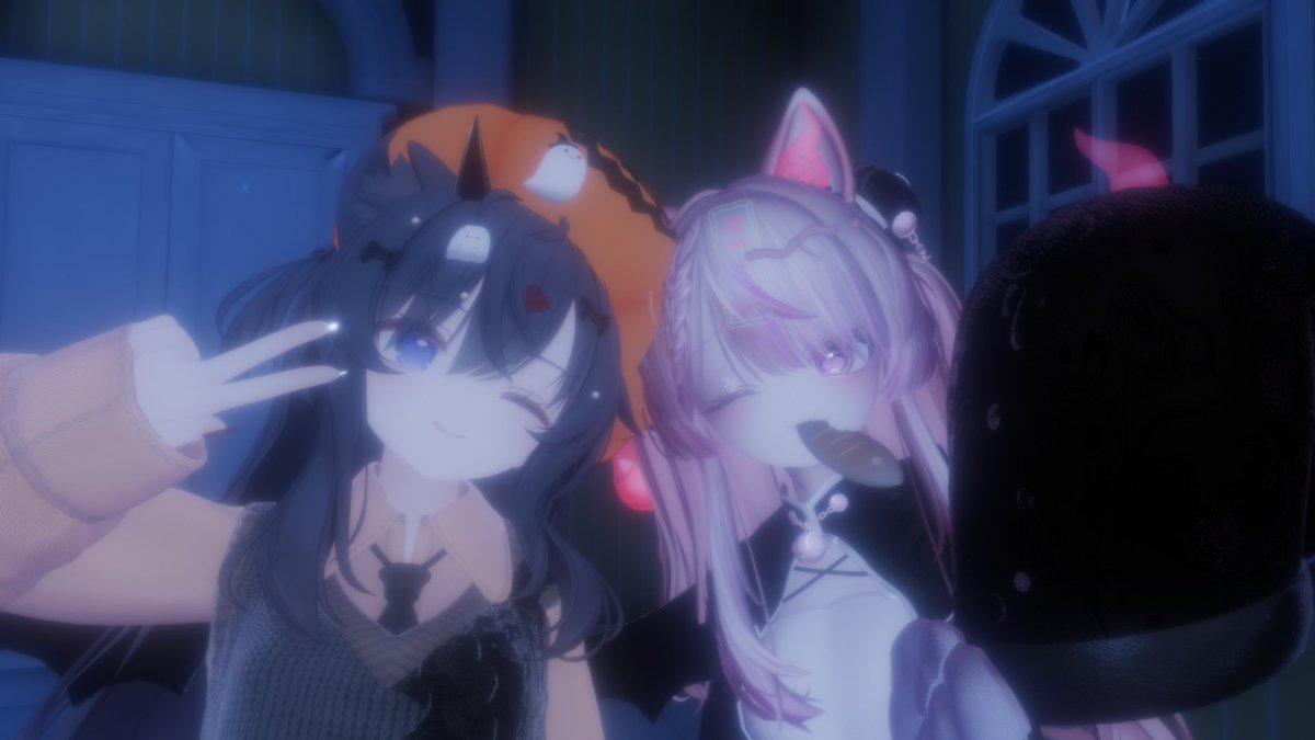 アフター2ショ📷ALT
ほんっっっとに時間が一瞬で退場時間ギリギリ（たぶん過ぎてたｺﾞﾒﾝﾅｻｲ💦)まで居座ってしまった～
それでも話せなかったアイスさんやスタッフさんがいたので…もっと居たかったよ！
また抽選に当たるよう得を積みながら過ごそうと思います！
HAPPY FLAVOR🍨❤
#FlavorLab_VRC