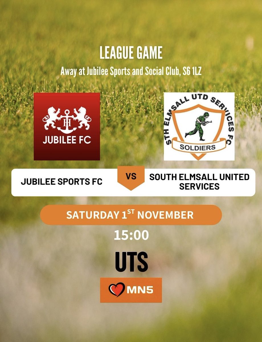 ElmsallFc's tweet image. Tomorrow we are on the road as we travel to Jubilee in the league.

All support welcome! 

UTS🍊