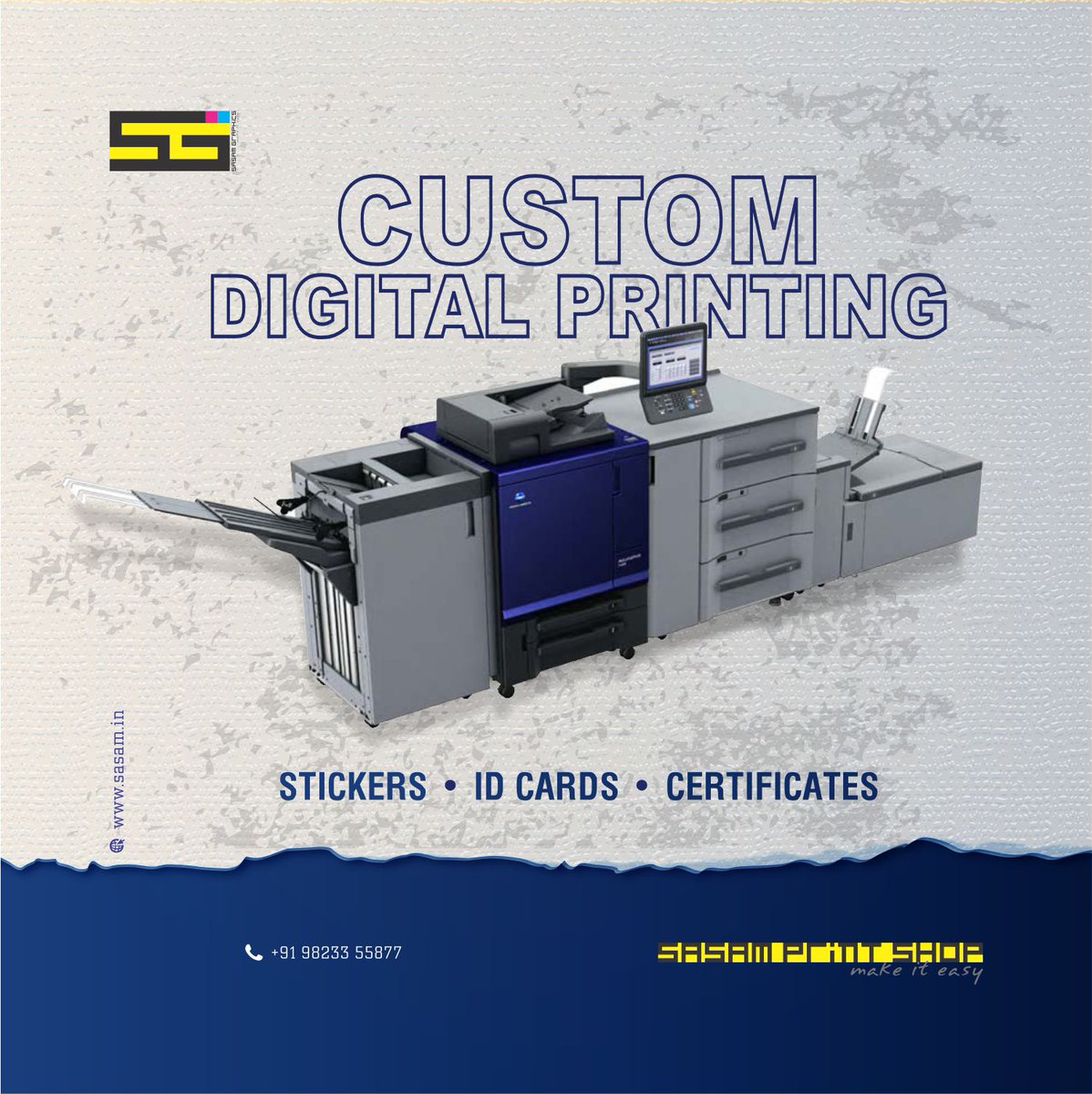 sasam_graphics's tweet image. Best Printing Services in pune

#SasamPrintShop #DigitalPrintingPune #OffsetPrintingIndia #CustomStickersOnline #LabelsPrintingPune #IDCardPrinting #BrochurePrintingIndia #BusinessCardsPune #CertificatePrinting #RollUpStandees #PrintShopNearMe #OnlinePrintingIndia