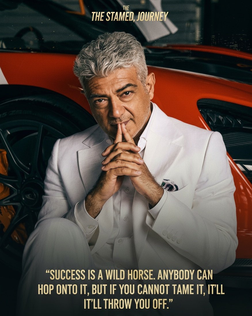 nivash_legend8's tweet image. &quot;Success is a Wild Horse.Anybody can hop onto it ,But if you cannot Tame it , it&apos;ll throw you off.&quot;
                                  -AjithKumar

#AjithKumar