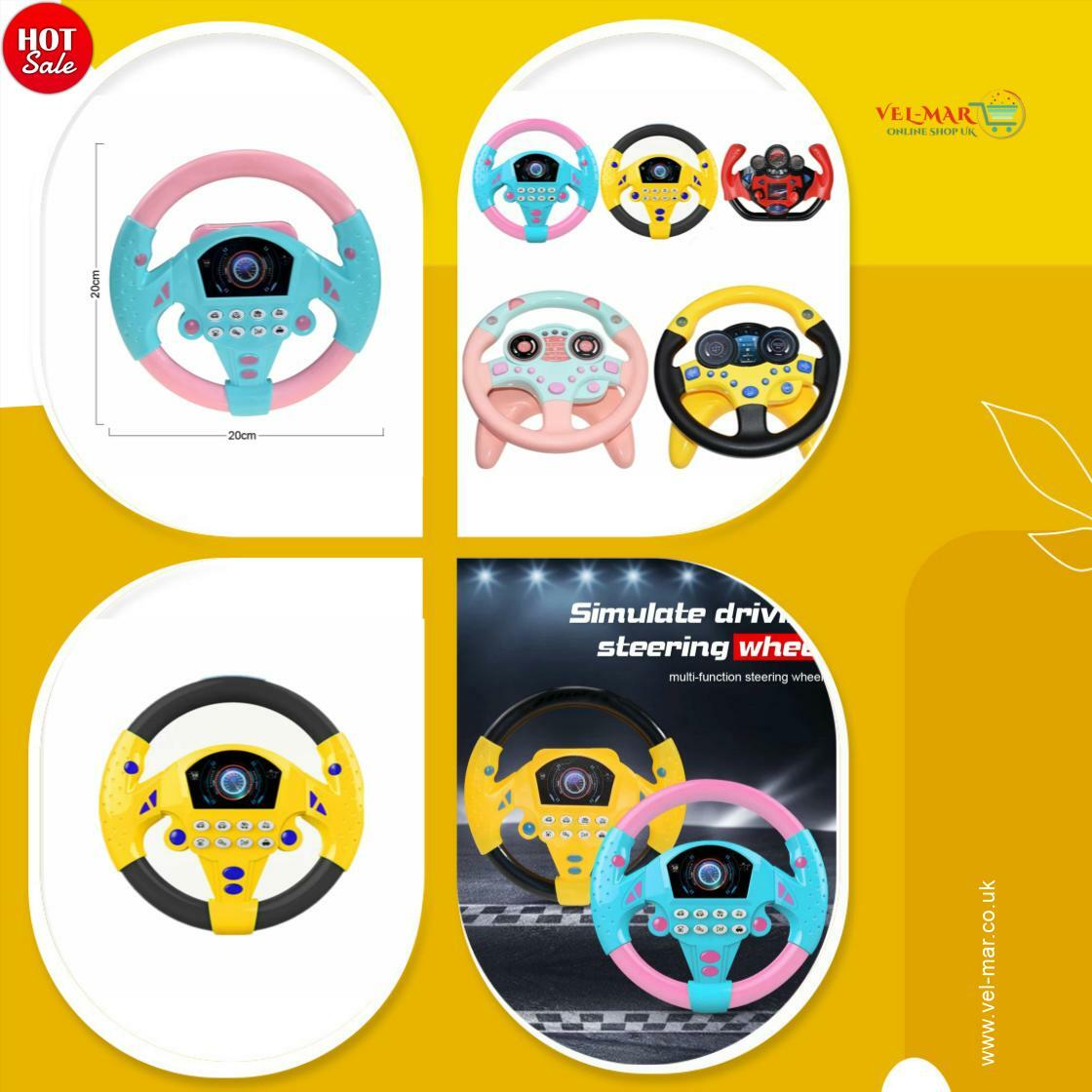 velmarshopuk's tweet image. Let your little ones drive their imagination with our Electric Simulation Steering Wheel Toy for just £9.99! Spark creativity and musical fun today! #ToyInspiration #MusicalLearning

Shop Now vel-mar.co.uk/products/eletr…