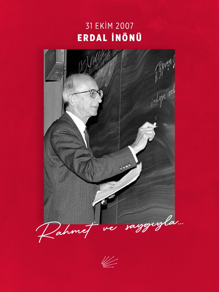 Siyasetin ve bilimin kıymetli ismi, merhum Genel Başkanımız Erdal İnönü’yü vefatının yıl dönümünde saygı ve rahmetle anıyoruz.