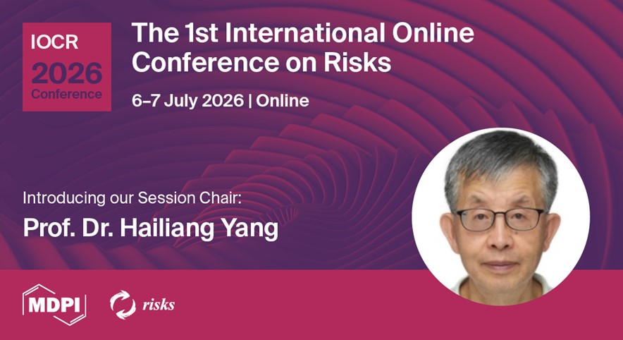 Risks_MDPI's tweet image. #IOCR2026

Honored to introduce Prof. Dr. Hailiang Yang, Professor in Financial and Actuarial Mathematics as Session 2 Chair.

🔍Conference details: brnw.ch/21wX59L

#ActuarialScience #MathematicalFinance #InsuranceMathematics #CallForPapers #RiskConference