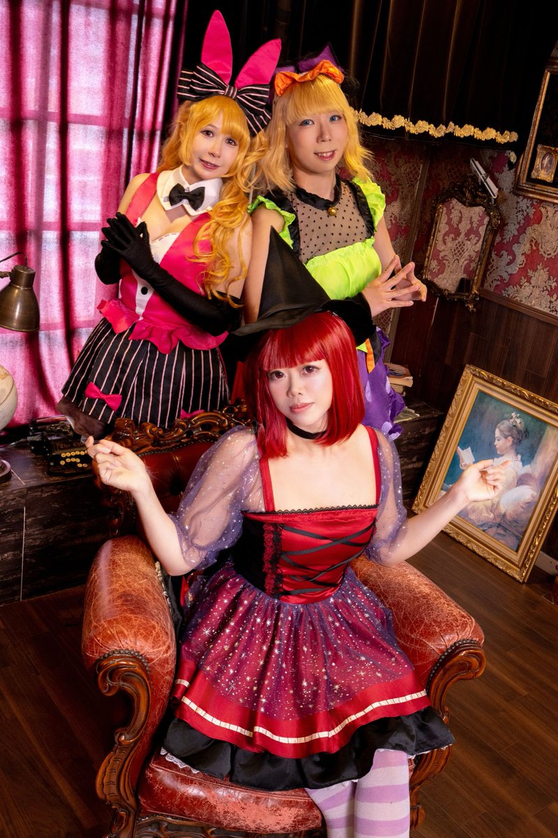 CoserTakatetsu's tweet photo. #コスプレ 
#コスプレイヤーさんと繋がりたい 
＃推しの子
＃B小町
＃ハロウィン

ハッピハロウィン🎃🍬
みんなさんお楽しみです👻🍭

ルビー：@shan_shan_lai
かな：@kunisakura26
📸：@andyPhotoWorld https://t.co/Jn5XJRBXCS