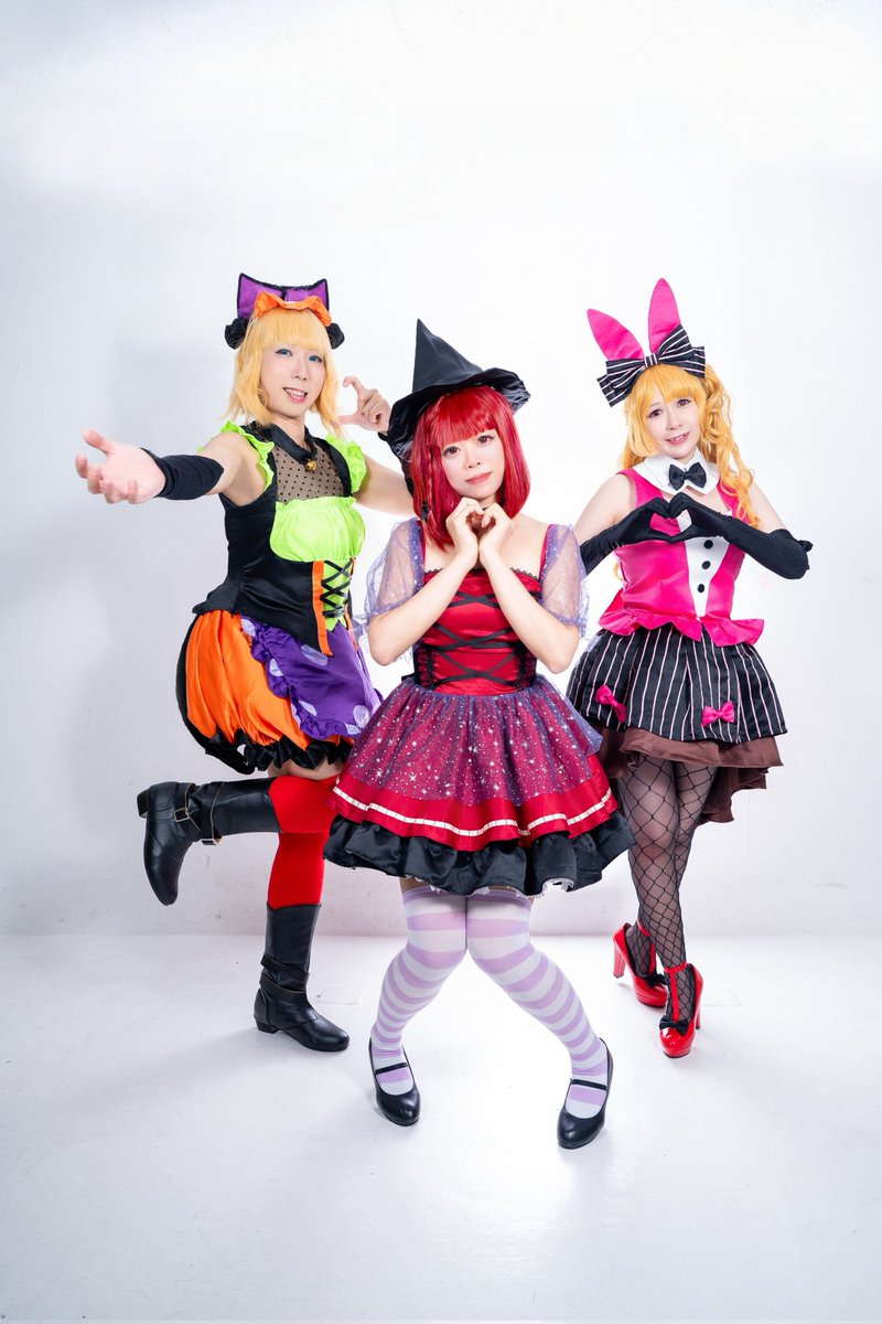 CoserTakatetsu's tweet photo. #コスプレ 
#コスプレイヤーさんと繋がりたい 
＃推しの子
＃B小町
＃ハロウィン

ハッピハロウィン🎃🍬
みんなさんお楽しみです👻🍭

ルビー：@shan_shan_lai
かな：@kunisakura26
📸：@andyPhotoWorld https://t.co/Jn5XJRBXCS