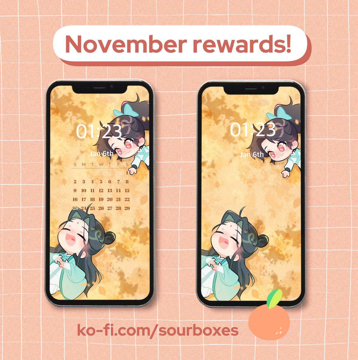 sourboxes's tweet image. ✨November digital rewards for Tangerine 🍊
 Join here ➡️ ko-fi.com/sourboxes/tiers
#svsss #bingqiu