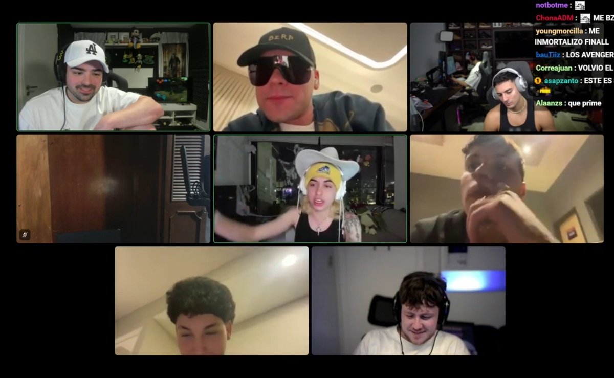 Si me decian ayer a la tarde que el bana iba a hacer un stream con Coscu, BZRP, Francis Jeremy, Lolo, Frozouda, Zell y Zecca pensaria que me esta pelotudeando es el mejor streamer de la historia.