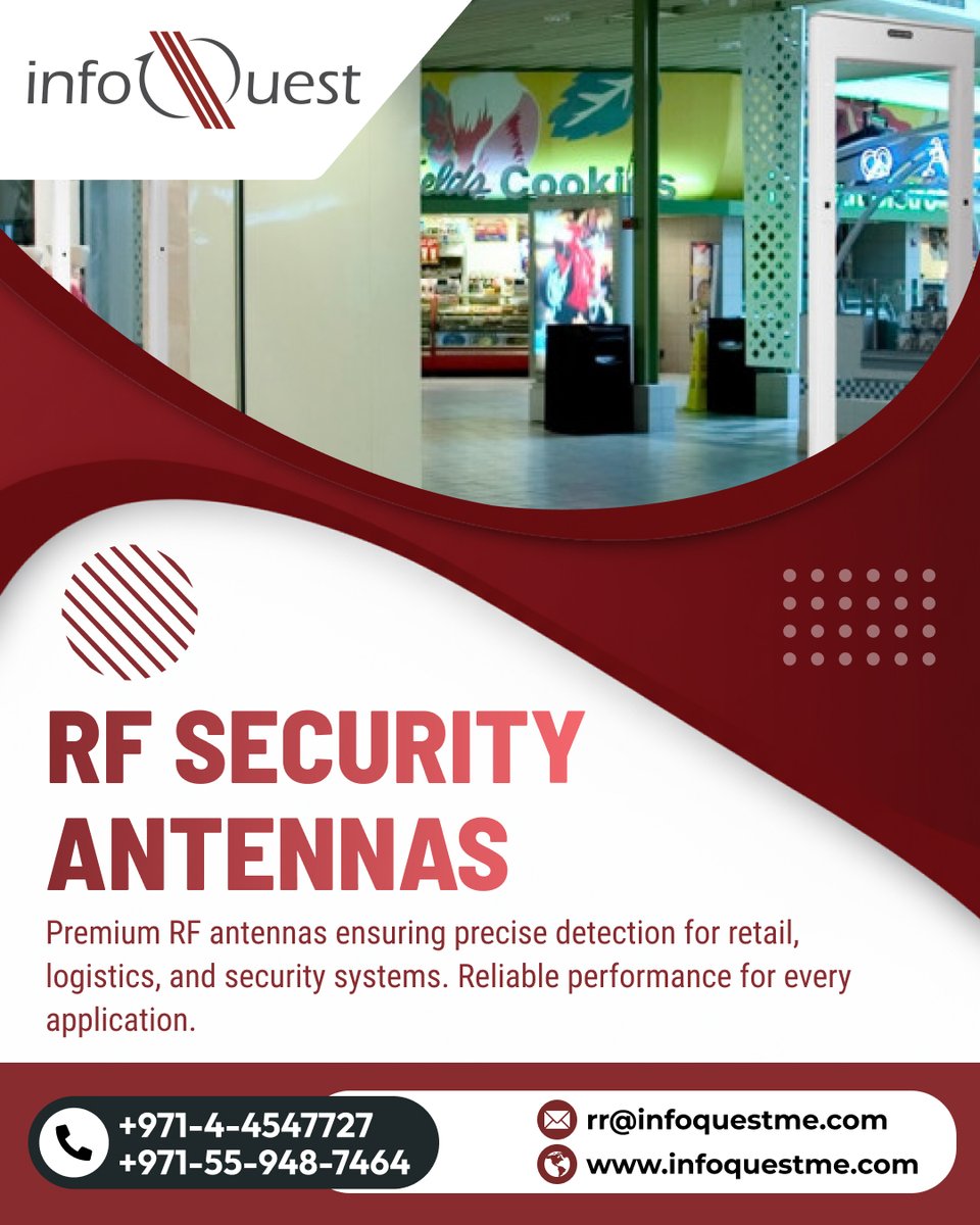 InfoquestDubai's tweet image. 🛡️ infoquestme.com: Premium RF Security Antennas for Unmatched Protection!🛡️
📞+971-4-4547727 | +971-55-948-7464

#RFSecurity #SecurityAntennas #RetailSecurity #LogisticsSecurity #TheftPrevention #PreciseDetection #AssetProtection #SecuritySolutions #UAE #BusinessSecurity