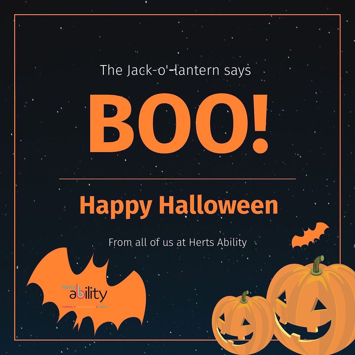 🎃 Supporting Independence This Halloween 🎃 At Herts Ability, our commitment to empowering individuals through mobility support continues all year round - even during the spookiest season!

#HertsAbility #SquadGhouls #HappyHalloween #SpookySeason #MobilityMatters #Charity