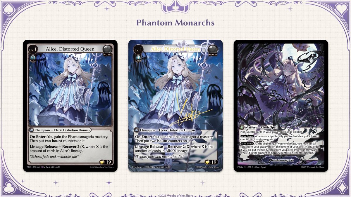 Alice, Phantom Monarchプレイマットgrandarchive Grand Archive TCGに
