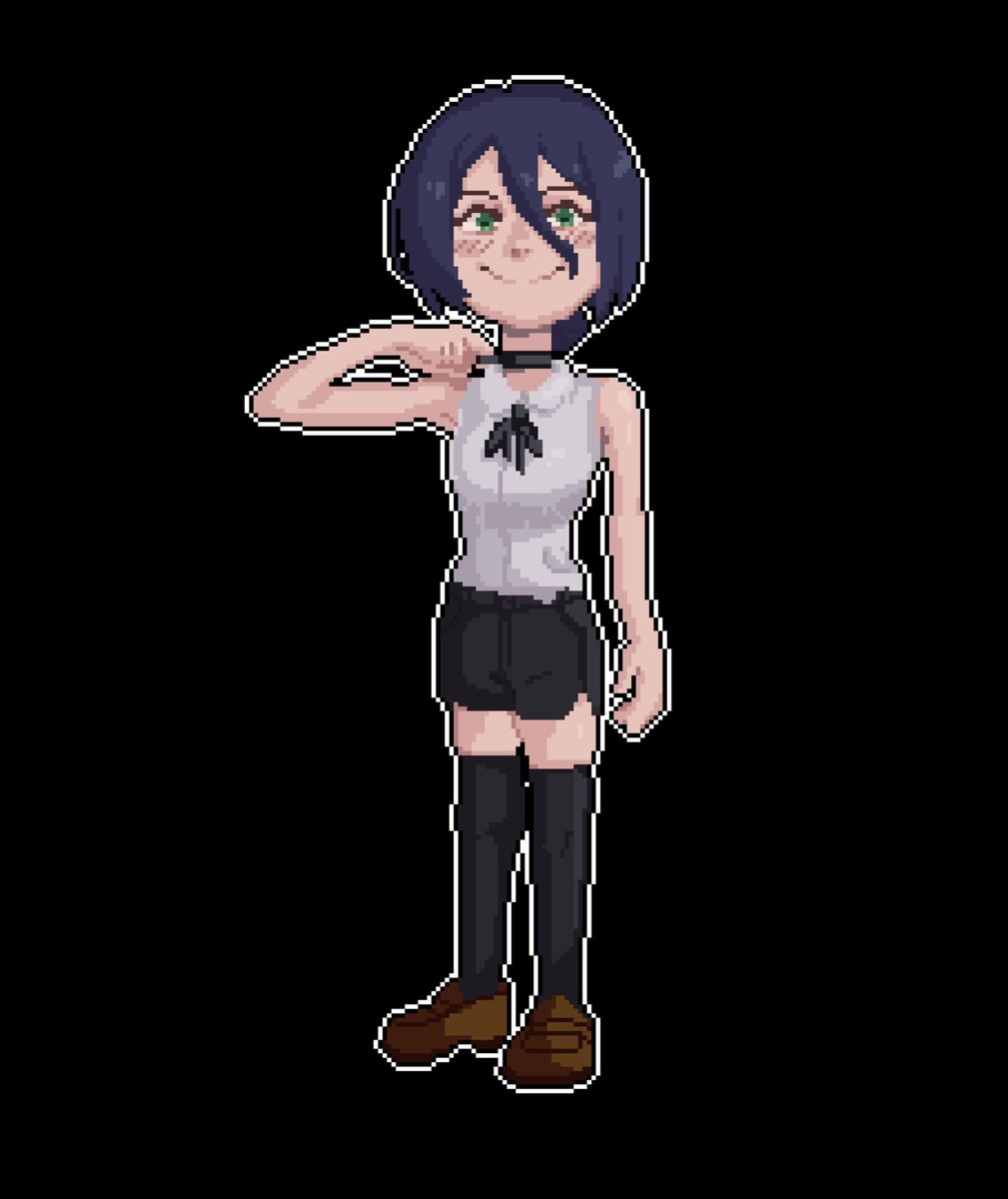 FEARprototype's tweet image. Some drawing a did of Reze from #chainsawman . Still want to draw more 🔥