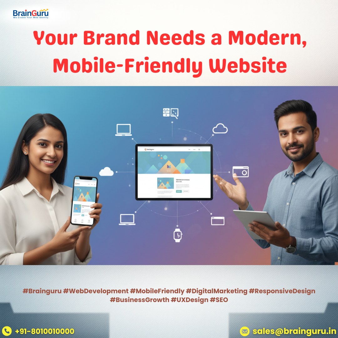 BrainguruTech's tweet image. If your website isn’t mobile-friendly, your brand is invisible to half your audience.
📱 Discover why every business needs a modern, responsive website:
Read now: blog.brainguru.in/2025/10/your-b…
#Brainguru #WebsiteDesign #MobileFirst #DigitalBranding #WebsiteDevelopment #OnlineBusiness