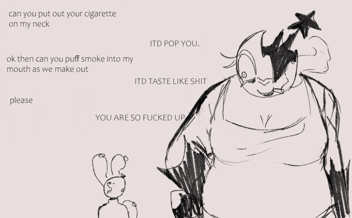 JoyousSpecimen's tweet image. ok i wanna be a biiit moire active here.. pretty chill on the bobby account so! Few doodles!
evil lil looey variant for roleplay + #shatteredbauballoon !! dont know if i posted either of those bfore. taps chin. if i did dont tell me