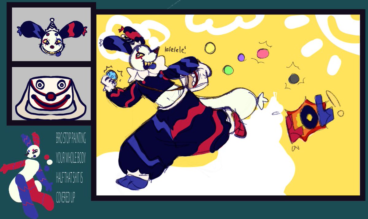 JoyousSpecimen's tweet image. ok i wanna be a biiit moire active here.. pretty chill on the bobby account so! Few doodles!
evil lil looey variant for roleplay + #shatteredbauballoon !! dont know if i posted either of those bfore. taps chin. if i did dont tell me