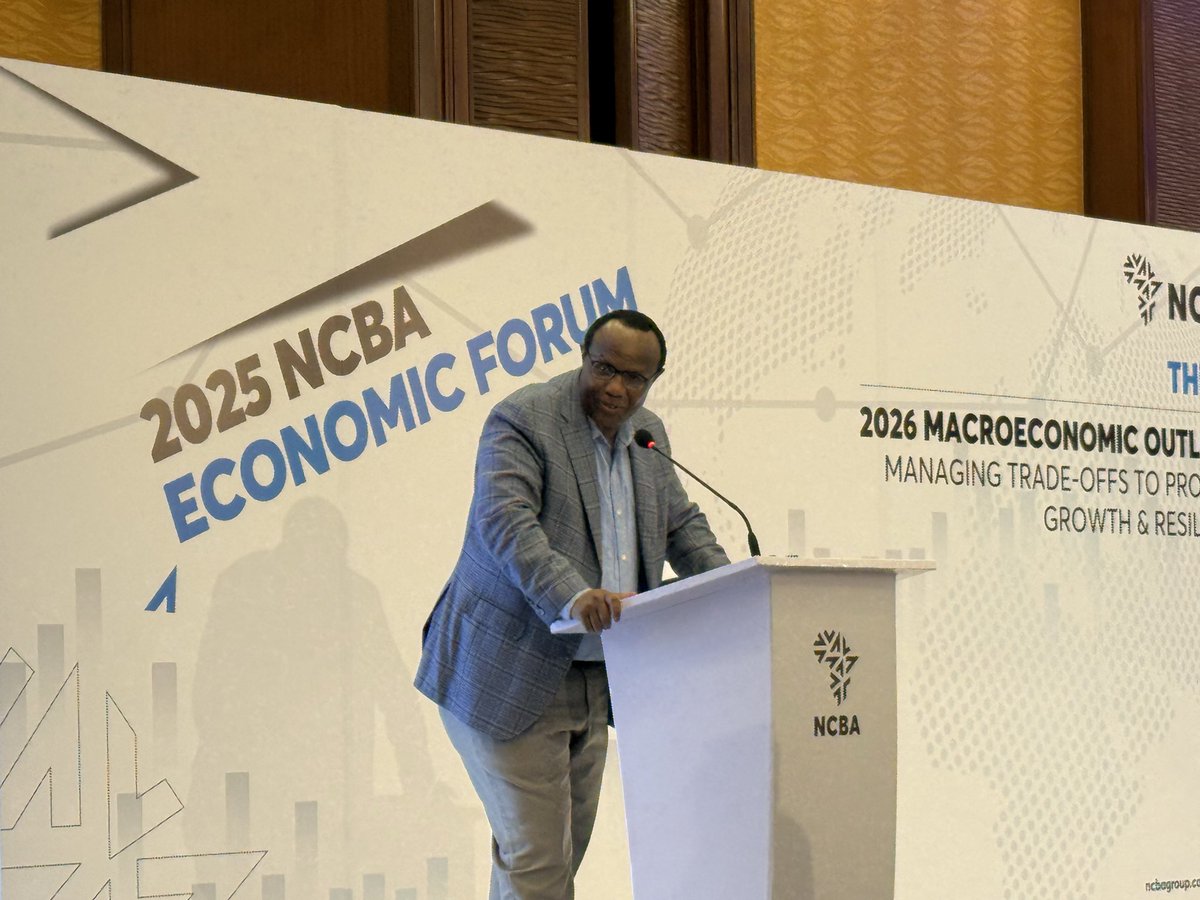 “We have dealt with stabilizing the economy, now it’s time to move to economic sustainability.” ~ David Ndii - Chairman, President’s Council of Economic Advisors

 #NCBAEconomicForum2025 <a href="/DavidNdii/">David Ndii</a>