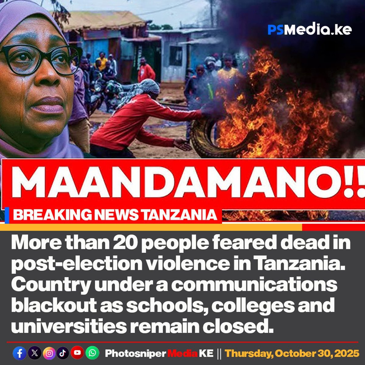 solo_ambuku's tweet photo. @MigunaMiguna @SuluhuSamia #Tanzania 's #SamiaMustGo , #Nepal / #Madagascar style and be replaced immediately with a @UN sponsored #TransitionalGovernment led by the eminent person of legal/governance repute, Justice Rtd. #Warioba , @katibadiaspora and oversee #KatibaMpyaNiSasa and #FreeFairElections . 💪🏾 https://t.co/dizEcfTDmM