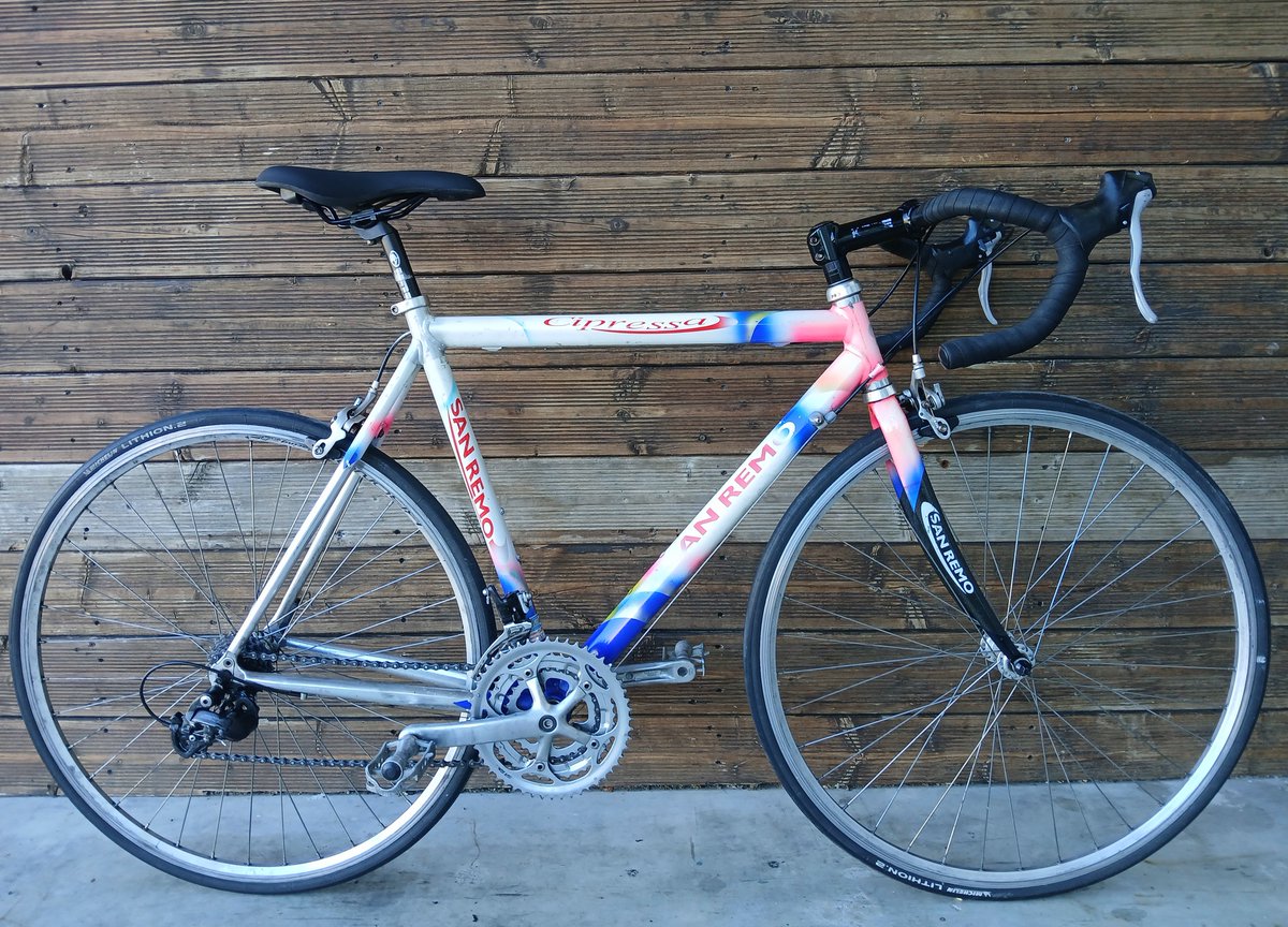 JBIKES2's tweet photo. Nouveau sur notre site https://t.co/30McWwwTzf, ce vélo San Remo Cipressa en taille 55 cm (1.73 - 1.78 m) !           

#vélo #sanremo #aluminium https://t.co/KbpelTdfwi
