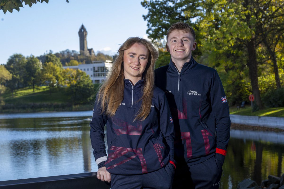 Good luck to ⁦<a href="/StirUni/">University of Stirling</a>⁩ students molly McKenna and Ethan Cunningham who competing in trampoline world champs next week