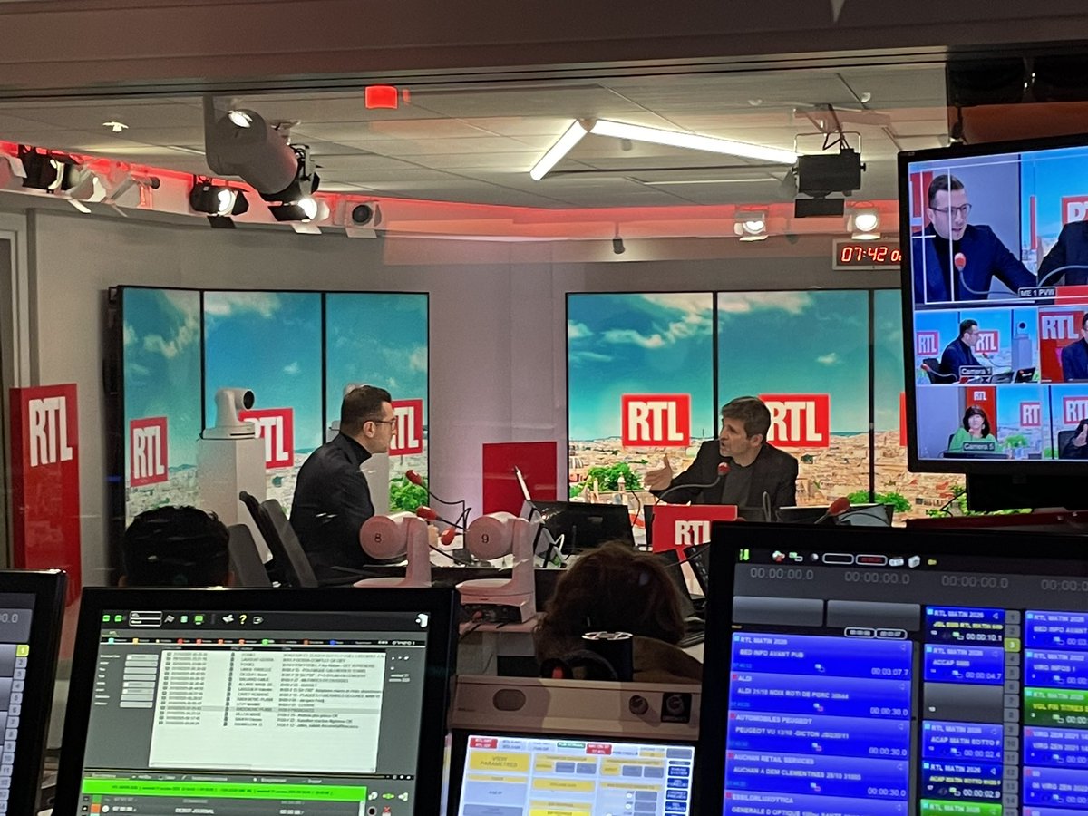 🔴 <a href="/RTLFrance/">RTL France</a> / <a href="/ThomasSotto/">Thomas Sotto</a> reçoit <a href="/J_Bardella/">Jordan Bardella</a> dans la matinale #RTL