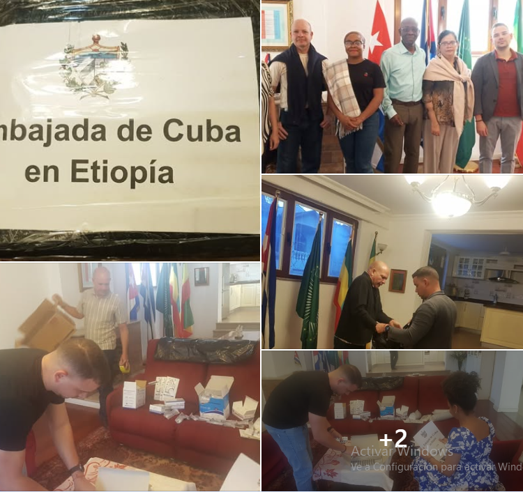 EmbaCubaEtiopia's tweet photo. Miembros @EmbaCubaEtiopia con amor y compromiso, unimos corazones para enviar una modesta pero sentida ayuda de medicamentos a nuestros hermanos del oriente, golpeados por el huracán #Melissa.
Lleva el cariño y la solidaridad de todo un pueblo🇨🇺

#CubaSolidaria #FuerzaCuba https://t.co/fpMOZBwBvS