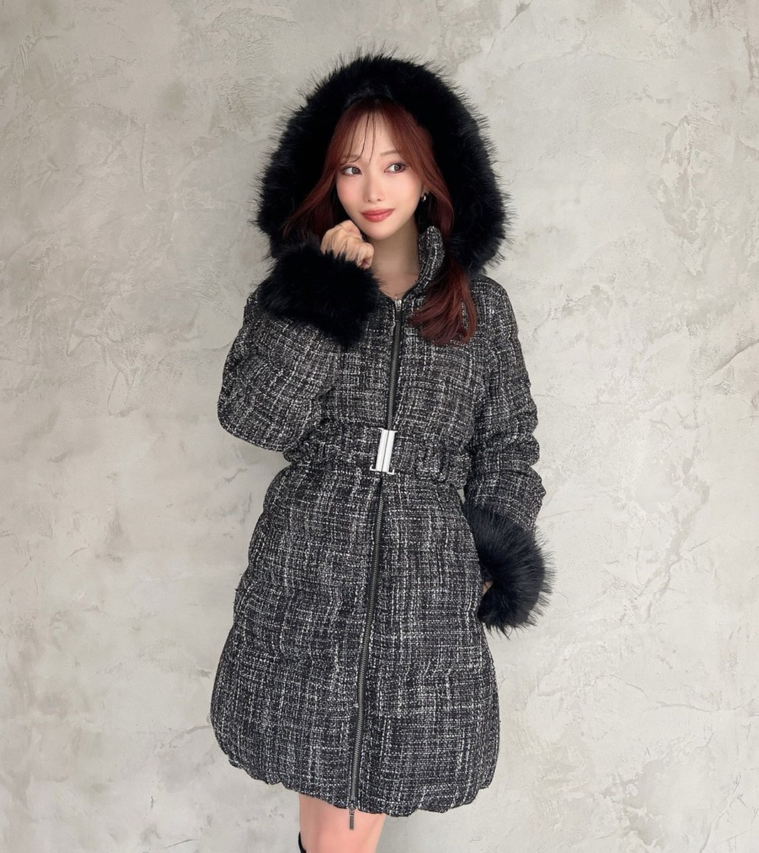 新品未使用⭐︎希少MOORER⭐︎ツイードダウン 予約開始しました🐈‍⬛／ ZOZO限定🖤ツイードダウン