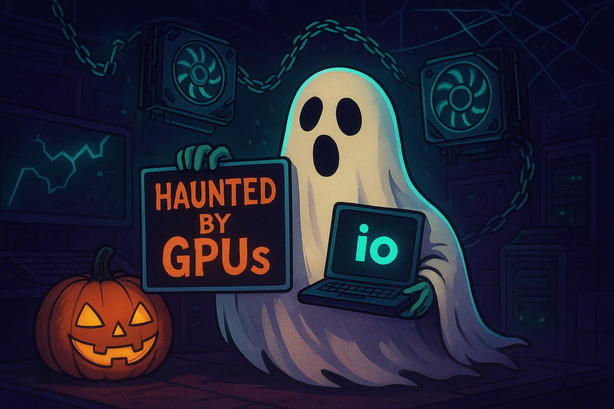 PaolaMatte95656's tweet image. 👻 5 reasons io.net haunts the competition:

⚡ Decentralized GPU power
💸 Up to 90% cheaper
🚀 Scale GPUs in seconds
🌍 Community-powered
🔥 The future of AI + Web3 computing

#HauntedByGPUs #ionet #AI #Web3 #GPU @ionet
@ionet_italia