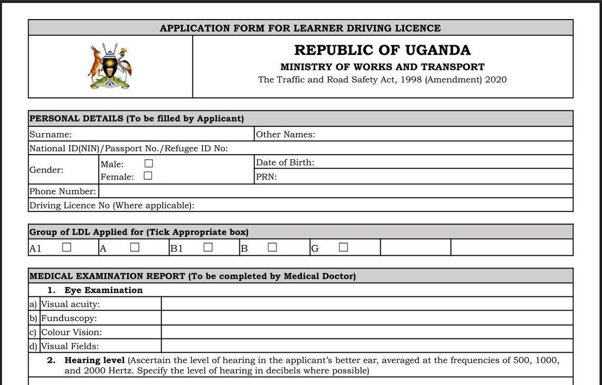 Uganda Driver Licensing System tweet media