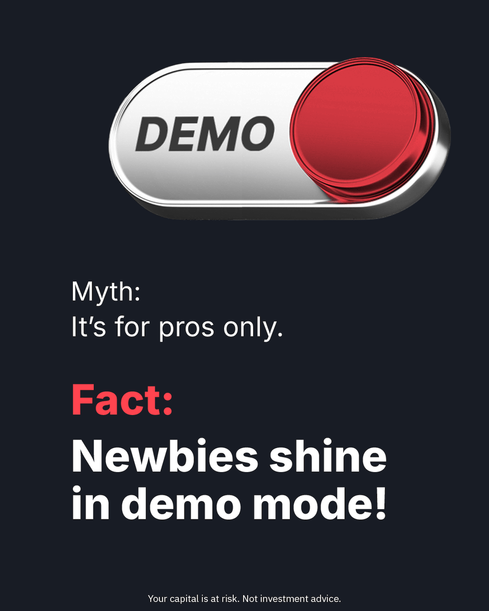 Derivdotcom's tweet photo. Scared Crash/Boom 150 is too tough? Nope! π Bust those myths and try it out!
Sign up now to start trading risk-free on a demo account ππ» https://t.co/KqnRI7tJAb
#Deriv #DerivedIndices #CrashBoom
Your capital is at risk. Not investment advice. https://t.co/8EbxEFqgYW