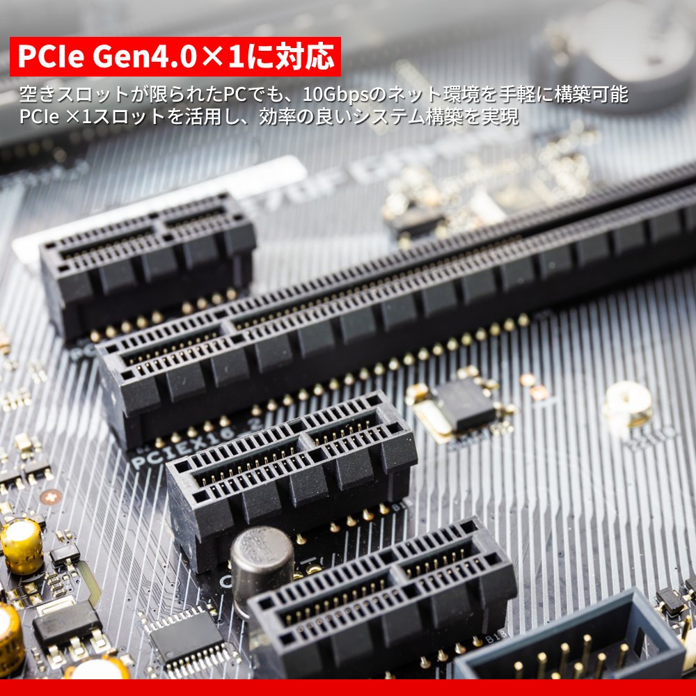 PCI Express Gen4.0×1レーン LANボードを11月下旬より発売します（LGY