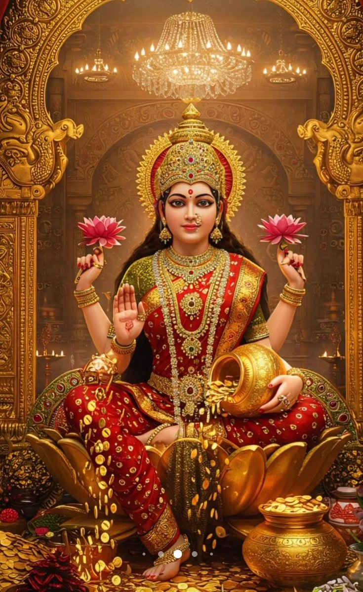 dr_rpsingh1's tweet image. 🕉️🔱🚩ॐ ह्रीं श्री क्रीं क्लीं श्री लक्ष्मी मम गृहे धन पूरये, धन पूरये, चिंताएं दूरये-दूरये स्वाहा:🚩🔱
🕉️🔱🚩ॐ श्रीं ह्रीं क्लीं श्री सिद्ध लक्ष्म्यै नम:🚩🔱
🕉️🔱🚩ॐ ह्रीं ह्रीं श्री लक्ष्मी वासुदेवाय नम:🚩🔱
🕉️🔱🚩ॐ महालक्ष्मी च विद्महे विष्णु पत्नी च धीमहि। तन्नो लक्ष्मी…