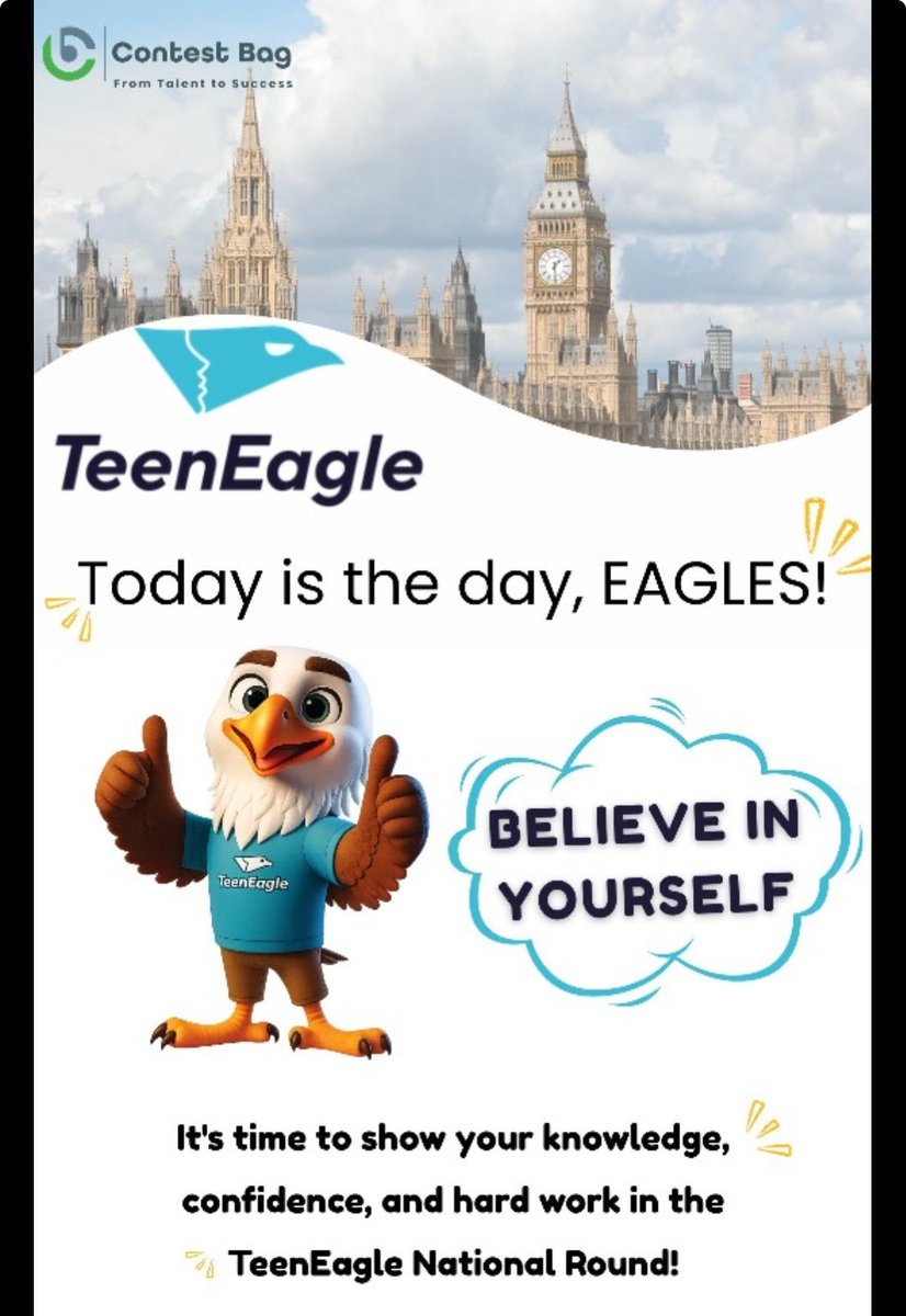 ContestBag's tweet photo. Welcome to TeenEagle English Competition! https://t.co/5mYzYKPGxk