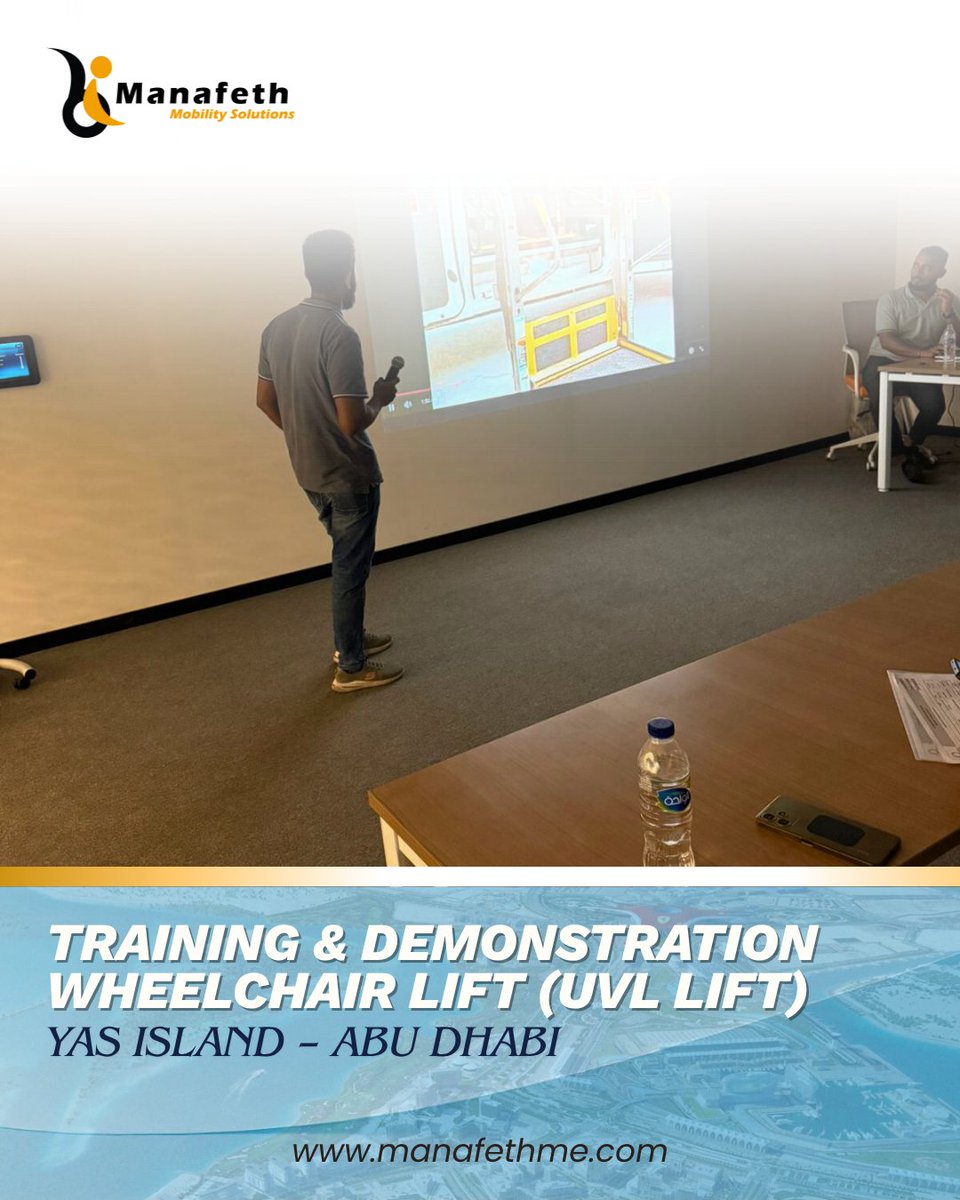 Manafethme's tweet image. Training and demonstration successfully completed for the BraunAbility UVL Wheelchair Lift at Yas Island – Abu Dhabi.

manafethme.com

#WheelchairLift #UVLLift #BraunAbility #ManafethMobility #AccessibilityUAE #YasIsland #AbuDhabi #MobilityForAll #InclusiveTravel