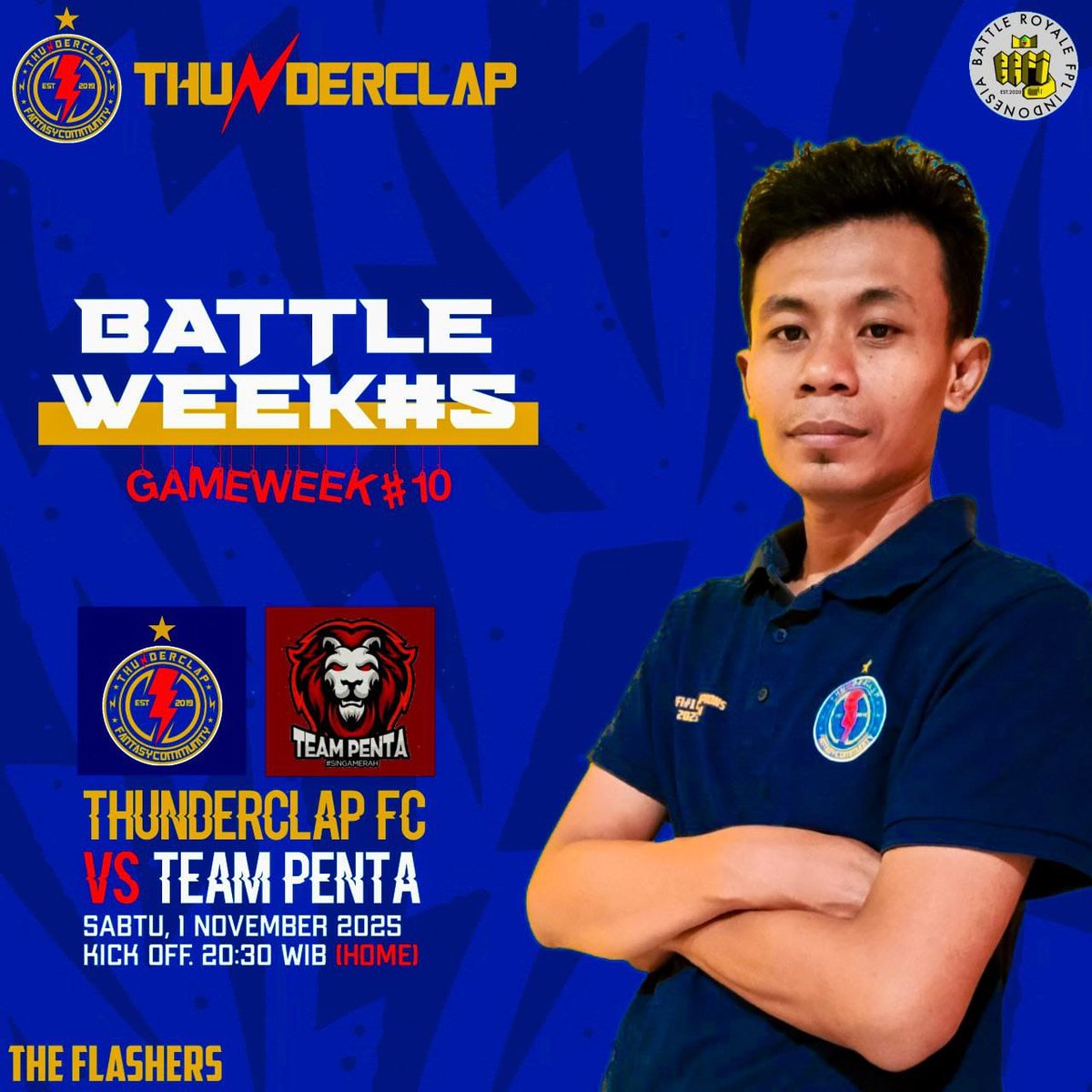 THUNDERCLAP ⚡ FC (@thunderclap_fc) on Twitter photo Homeday <a href="/LigaBRFI/">Battle Royale FPL Indonesia</a> .
Mencoba mencuri kemenangan atas
<a href="/TeamPenta5/">FPL Team Penta</a>
#FPLCommunity #gw10 #fpl Homeday <a href="/LigaBRFI/">Battle Royale FPL Indonesia</a> .
Mencoba mencuri kemenangan atas
<a href="/TeamPenta5/">FPL Team Penta</a>
#FPLCommunity #gw10 #fpl