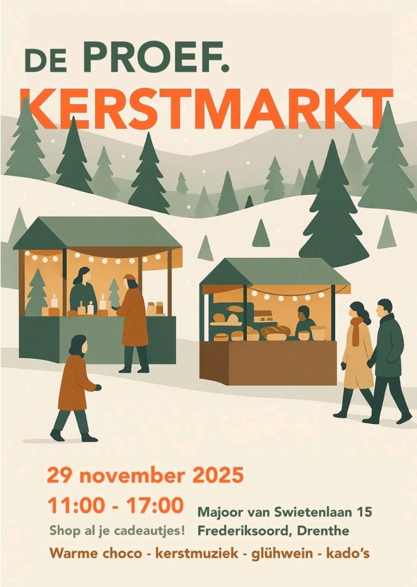 #DeProef #Frederiksoord #Westerveld #Kerstmarkt op een bijzondere locatie van de #tuinbouwschool