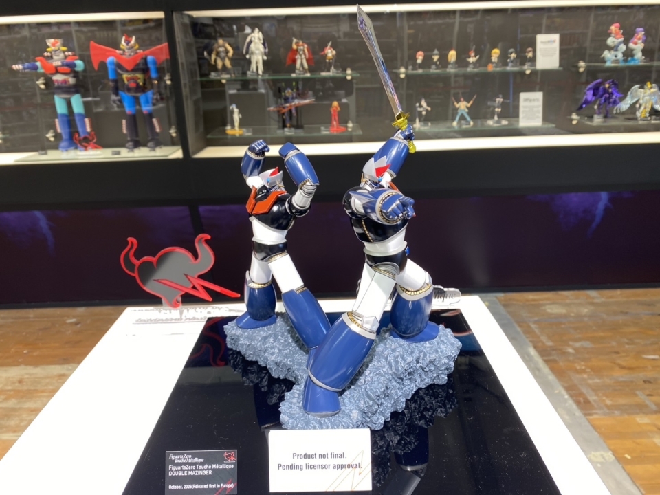 イタリア・ルッカで10/29-11/2開催中の『Lucca Comics &amp; Games 2025』では、発表されたばかりの「Figuarts ZERO Touche Métallique ダブルマジンガー」の試作品を世界初展示！
商品の続報にご期待ください。
#メタリーキ #マジンガーZ #グレートマジンガー