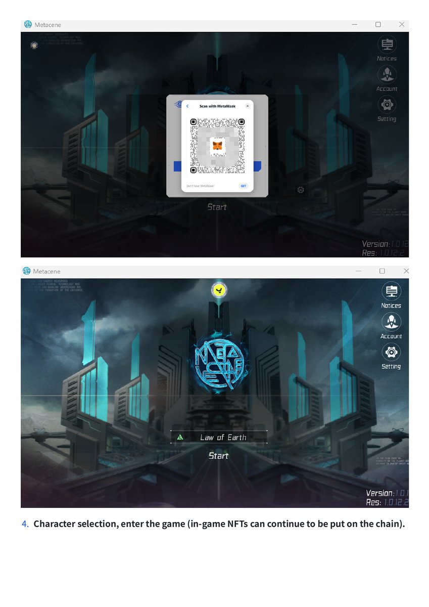 MetaCene Universe tweet media