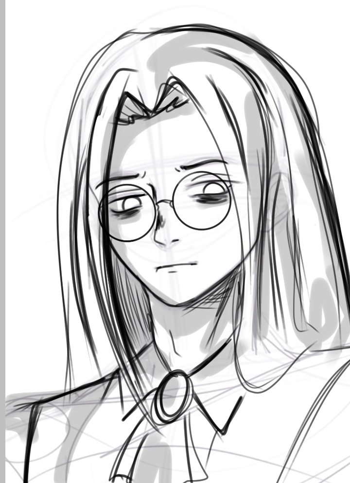 "I carry the guilt to my grave and end up in hell, I deserve this" 
.
Quick sketch for sir 🐍 human ver 
do you know who is this cute handsome nerd boy that I'm talking about? :3