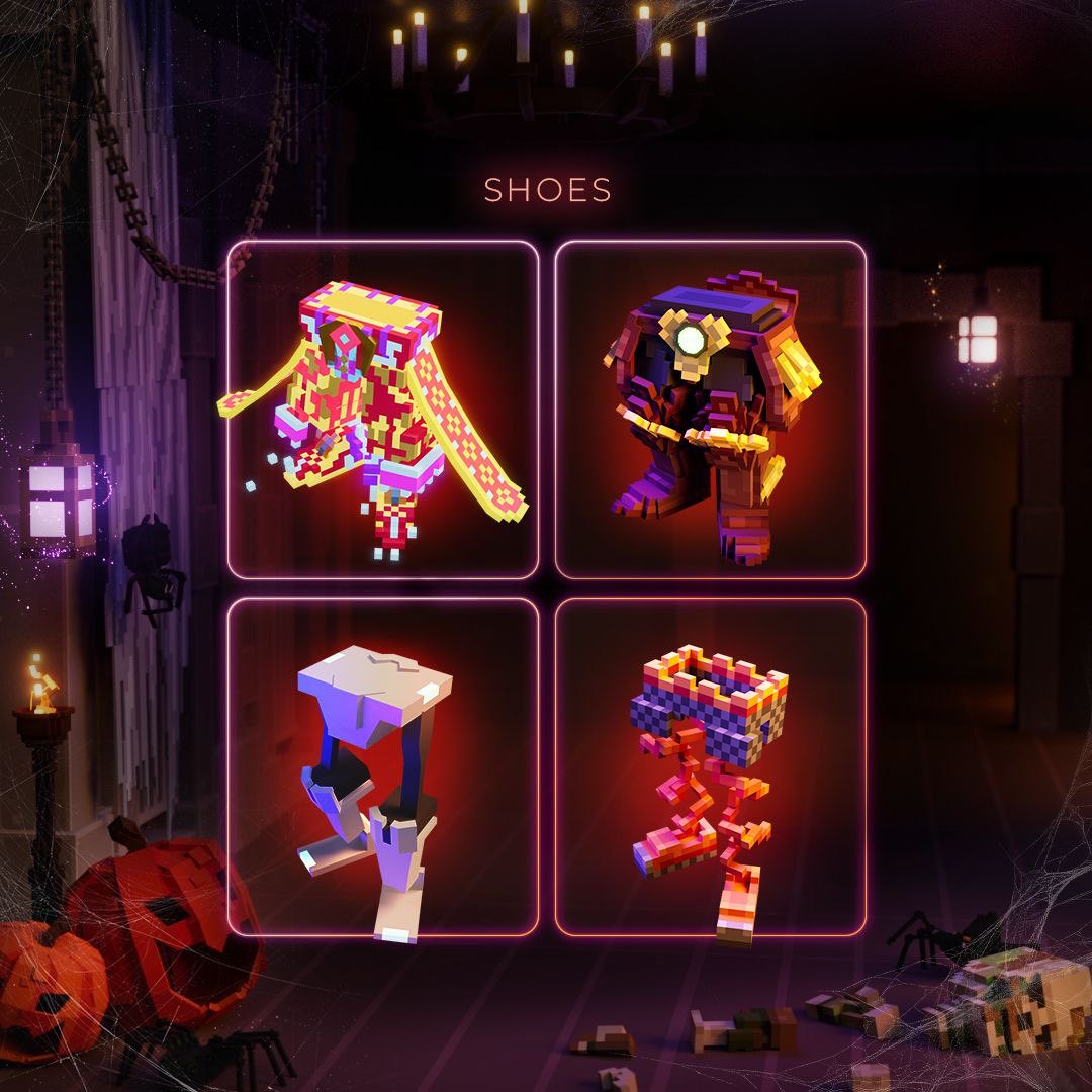 TheSandboxIDN's tweet image. Halloween sebentar lagi 👻

Saatnya membuat kostum sempurnamu. Pilih kombinasi dari koleksi di bawah ini.
🪖 Helm
🎒 Tas
👟 Sepatu
⚔️ Senjata

Kombinasi mana yang akan kamu kenakan di Halloween ini? Semua koleksi ini bisa ditemukan di The Sandbox Marketplace.