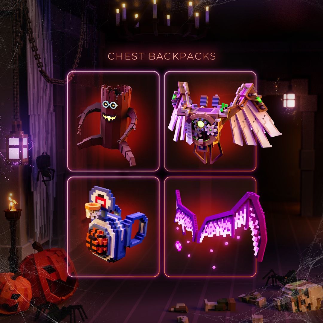 TheSandboxIDN's tweet image. Halloween sebentar lagi 👻

Saatnya membuat kostum sempurnamu. Pilih kombinasi dari koleksi di bawah ini.
🪖 Helm
🎒 Tas
👟 Sepatu
⚔️ Senjata

Kombinasi mana yang akan kamu kenakan di Halloween ini? Semua koleksi ini bisa ditemukan di The Sandbox Marketplace.