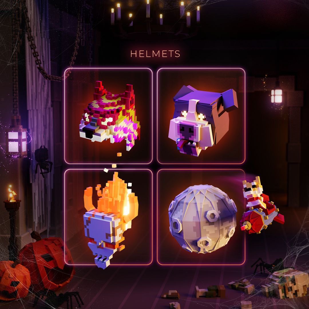 TheSandboxIDN's tweet image. Halloween sebentar lagi 👻

Saatnya membuat kostum sempurnamu. Pilih kombinasi dari koleksi di bawah ini.
🪖 Helm
🎒 Tas
👟 Sepatu
⚔️ Senjata

Kombinasi mana yang akan kamu kenakan di Halloween ini? Semua koleksi ini bisa ditemukan di The Sandbox Marketplace.