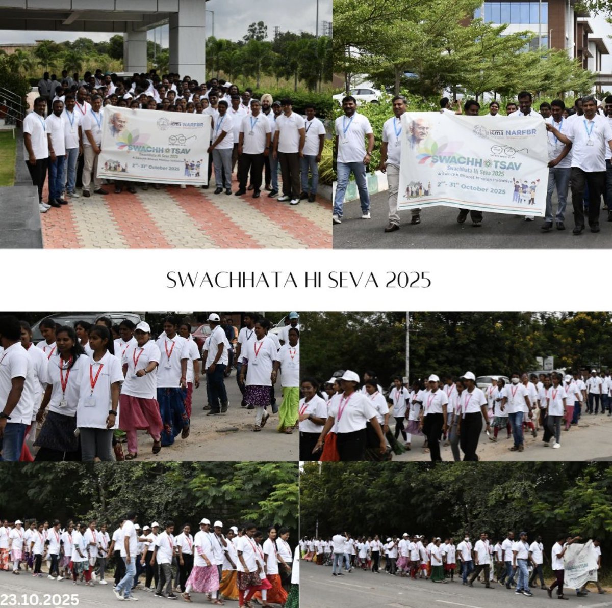 As Part of Swachhata Hi Seva Special Campaign  2025, #ICMRNARFBR , Hyderabad carried out an extensive #cleanliness campaign.
We remain committed to #clean and #green bharat.

<a href="/DeptHealthRes/">Department of Health Research, MoHFW</a> 
<a href="/MoHFW_INDIA/">Ministry of Health</a> 
<a href="/PMOIndia/">PMO India</a> 
<a href="/SwachhBharatGov/">Swachh Bharat Urban</a> 
<a href="/MinistryofEnvi2/">Ministry of Environment, Forestry and Tourism</a>